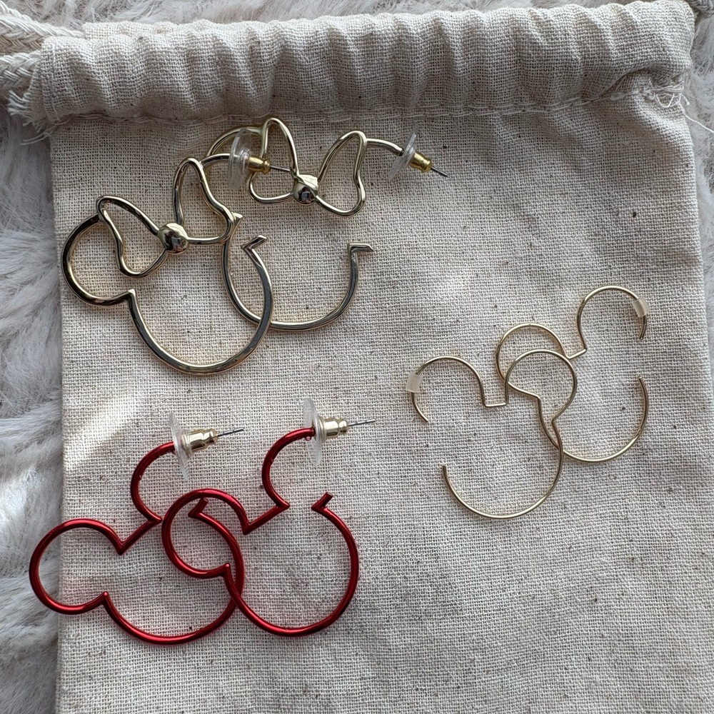 Lot of Disney Baublebar Hoop Earrings♥️
